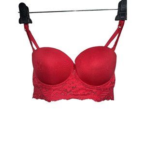 New York Elegance 38B Red Push Up Bra EBS8D422U